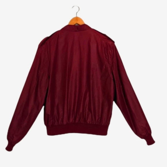 Members Only Maroon Iconic Racer Jacket Size 46 - Picture 2 of 7